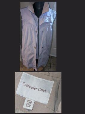Coldwater Creek All Weather Vest Jacket Womens XL - Lavendar